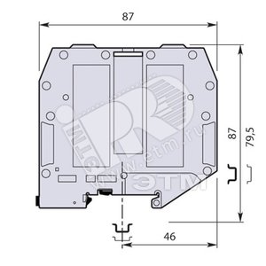 Клемма винтовая ZS95-YL 95мм.кв. желтая (1SNK526060R0000) - ABB