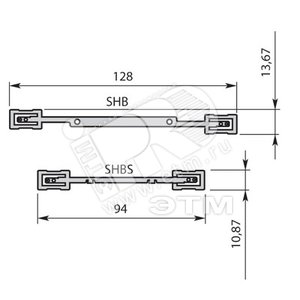 Соединитель экрана для одноуровневых клемм SHBS (1SNK900600R0000) - ABB