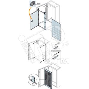 Плата монтажная перфорированная для шкафов SR 400х600мм