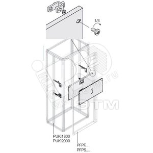 Комплект T5 3/4P ВЫКАТ.мот.(400A)W=600мм|1STQ007996A0000 | ABB