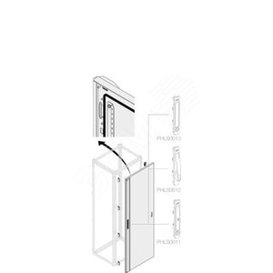 Дверь глухая с мех.запирания H1800 W500 | 1STQ002271B0000 | ABB - ABB