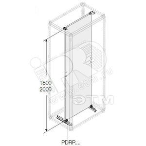 Плата монтажная H=1600мм W=800мм|1STQ001967B0000 | ABB