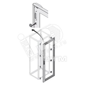 Дверь стек.IP40 24 DIN H=1800мм W=600мм