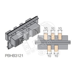 Держатель шины медной 100мм (24шт) - ABB
