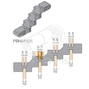 Держатель ступенчатый для шины медной|1STQ007429A0000 | ABB - ABB