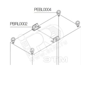 Уголки для подъема соедин. шкафов (2шт)|1STQ008116A0000 | ABB
