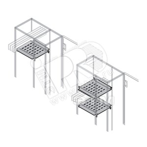 Перегородка горизонт. W=300мм D=700мм