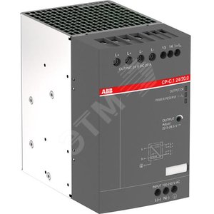 Блок питания CP-C.1 24/20.0 (регулир. вых. напряж) Uвход 85-264В AC/90-300В DC, выход 24В DC /20A|1SVR360763R1001| ABB