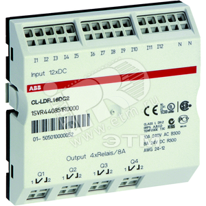 Модуль входа/выхода дисплея CL-LDR.16AC2 12I/4O - ABB