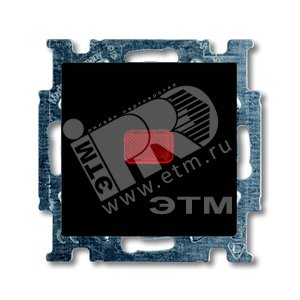 Мех-м 1-кл., 1-пол. перекл., с кл., с подсв., с неон. ламп., серия Basic 55, цв. ch?teau-black