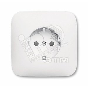 REFLEX Розетка 16А 250В в корпусе альпийский белый SCHUKO (2011-0-1896) - ABB