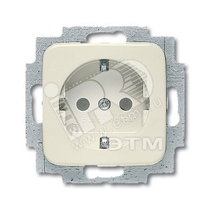 DURO Розетка с заземлением безвинтовые клеммы бежевая (20 EUC-212-507) - ABB