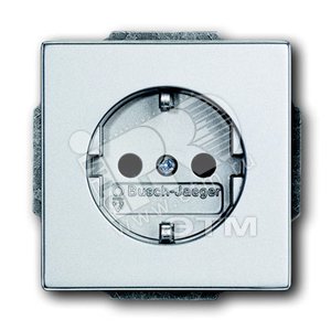 SOLO/FUTURE Розетка с заземлением 2Р+E 10/16А 250В алюминий - ABB