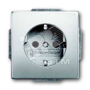 Розетка с заземлением скрытая pur/сталь 16А 250В SCHUKO - ABB