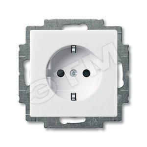 BASIC 55 Роз-ка х1 с/з в рамку белая - ABB