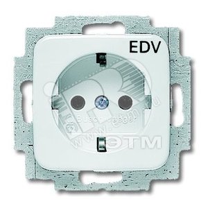 Розетка SCHUKO 16А 250В с маркировкой EDV, серия Reflex SI, цвет альпийский белый | 2011-0-6206 | 2CKA002011A6206 | ABB