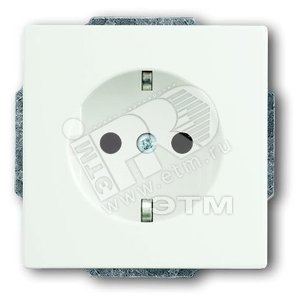 Розетка SCHUKO 16А 250В, серия solo/future, цвет белый бархат | 2011-0-6208  | 2CKA002011A6208 | ABB