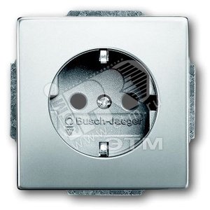 Розетка SCHUKO 16А 250В, серия pur/сталь | 2011-0-6212 | 2CKA002011A6212 | ABB - ABB