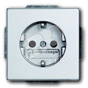 Розетка SCHUKO 16А 250В, серия solo/future, цвет серебристо-алюминиевый | 2011-0-6213  | 2CKA002011A6213 | ABB - ABB
