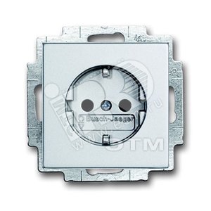 Розетка SCHUKO 16А 250В, с LED подсветкой, future/solo, серебристо-алюминиевый | 2013-0-5293 | 2CKA002013A5293 | ABB