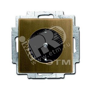 Розетка SCHUKO 16А 250В, с LED подсветкой, серия Династия, Латунь античная | 2013-0-5399 | 2CKA002013A5399 | ABB