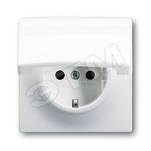 Розетка SCHUKO 16А 250В с крышкой, серия impuls, цвет альпийский белый | 2018-0-0992 | 2CKA002018A0992 | ABB