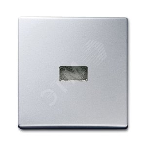 Клавиша для мех. 1-кл.выкл./перекл./кнопки, с красной линзой (IP44), серия Allwetter 44, цвет серебр.-алюм. | 1731-0-1965  | 2CKA001731A1965 | ABB 2