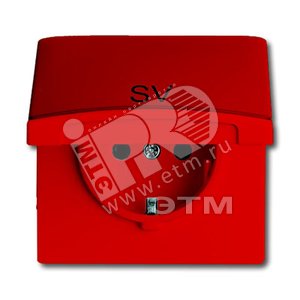 Allwetter44 Розетка 2Р+E 10/16А 250В с крышкой IP44 оранжевая - ABB