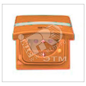 Розетка SCHUKO, 20 EUGKBLN-13-101, c контрольным СД, с крышкой, Allwetter44, IP44, оранжевая, 16А 250В. | 2064-0-0304 | 2CKA002064A0304 | ABB