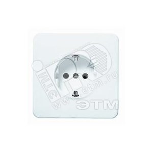 розетка-блок 2Р+Е SCHUKO белая - ABB