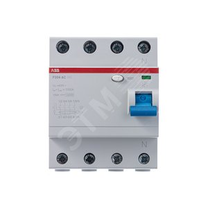 Выключатель дифференциальный (УЗО) F204 4п 80А 500мА тип AC | 2CSF204001R4800 | ABB - фото 5