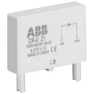 Диод и светодиод зеленый CR-U-41CV 110-230B DC для реле CR-U - фото 2