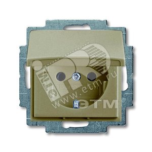 ABB Basic 55 Шампань Розетка с/з | 2011-0-6140  | 2CKA002011A6140 | ABB - ABB
