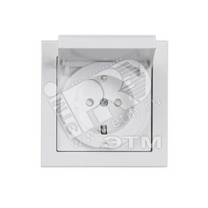 Розетка SCHUKO с заземлением, 16А / 250В, зажимные клеммы, серия Impressivo, белый, IP44 | 20EUJW-84  | 2TKA000698G1 | ABB