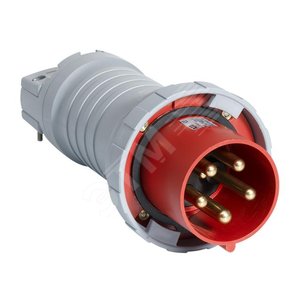 Вилка кабельная 3125P 11W 125А 3P +E IP 67 11ч (3125 P11W) 2