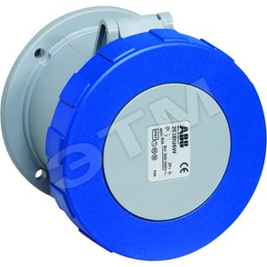 Розетка панельная с прямым унифицированным фланцем 2125RU4W, 125A, 2P+E, IP67, 4ч | 2CMA167132R1000 | ABB