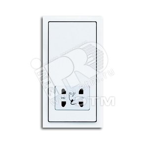 Розетка для электробритвы, 220/115 В, 20 ВА, серия solo/future, цвет davos/альпийский белый | 2130-0-0292 | ABB - ABB
