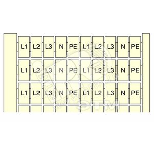 Маркировка клемм 20x(L1-L2-L3-N-PE) RC610 (3131R1400) - ABB