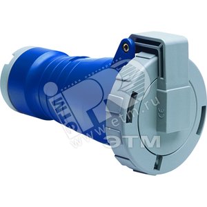 Розетка кабельная 216C4W, 16А, 2P+E, IP67, 4ч