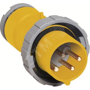 Вилка 16A, 3P+E,  IP67, 4 ч - фото 2
