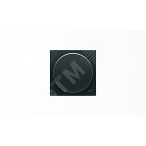 Накладка с поворотной ручкой для механизма поворотного светорегулятора, серия SKY, цвет черный барх. 2