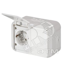 Розетка DoubleSCHUKO с заземлением, 16А / 250В IP44, винтовые клеммы, серия Jussi, белый | 232EWS | 2TKA000765G1 | ABB