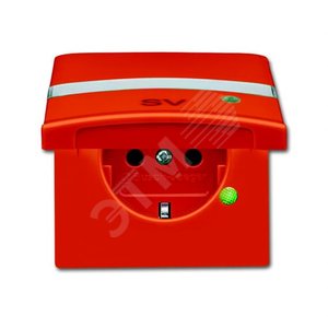 Розетка SCHUKO, 20 EUGKBLN-13-101, c контрольным СД, с крышкой, Allwetter44, IP44, оранжевая, 16А 250В. | 2064-0-0304 | 2CKA002064A0304 | ABB 2
