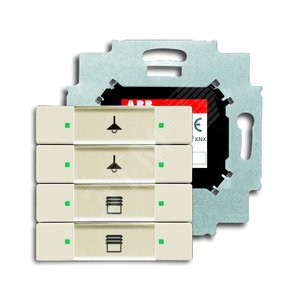 6127/01-82-500 Сенсор 4-кл. с коплером в комплекте, слоновая кость | 6117-0-0222  | 2CKA006117A0222 | ABB 2