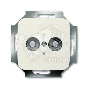 Розетка двойная для выравнивания потенциалов, серия Busch-Duro 2000 SI, цвет слоновая кость | 2495-0-0026 | 2CKA002495A0026 | ABB