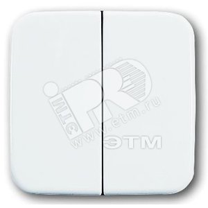 Клавиша для механизма 2-клавишного выключателя/переключателя/кнопки, серия Reflex SI, цвет альпийский белый | 1731-0-1993 | 2CKA001731A1993 | ABB