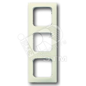 Рамка 3 поста для кабель-каналов бежевая Busch-Duro 2000 SI (2513-212K-102-500)