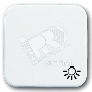 REFLEX SI Клавиша (1 шт) с символом СВЕТ альпийский белый (2520 LI-214-500) - ABB