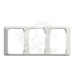 Рамка 3-постовая для DoubleSchuko, 100мм серия Jussi, белая | 2523-100 | 2TKA000821G1 | ABB - ABB