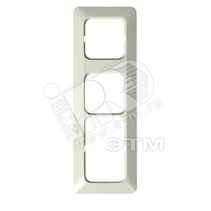 Рамка 3-постовая, 1 пост 2Schuko + 2 поста Schuko, серия Jussi, белый - ABB